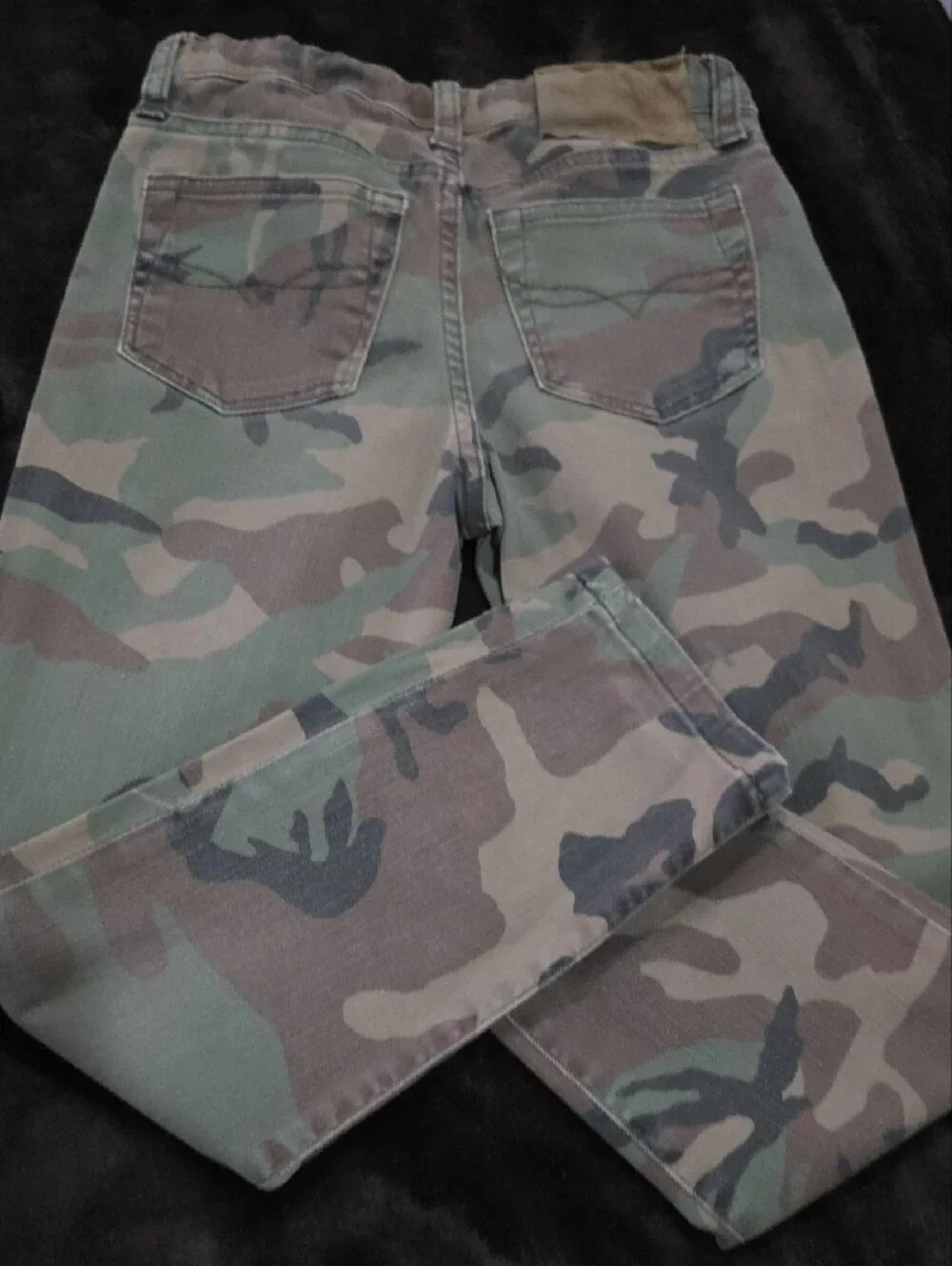 Ralph Lauren Kids Camo Straight-Leg Pants in Green and Brown